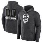 San Francisco Giants Personalized Monochrome Name & Number Pullover Hoodie - MLB