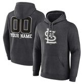 St. Louis Cardinals Personalized Monochrome Name & Number Pullover Hoodie - MLB