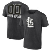 St. Louis Cardinals Personalized Monochrome Name & Number T-Shirt - MLB