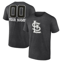 St. Louis Cardinals Personalized Monochrome Name & Number T-Shirt - MLB
