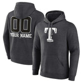 Texas Rangers Personalized Monochrome Name & Number Pullover Hoodie - MLB