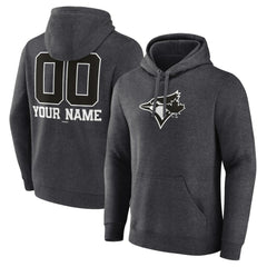 Toronto Blue Jays Personalized Monochrome Name & Number Pullover Hoodie - MLB