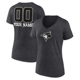Toronto Blue Jays Women's Personalized Monochrome Name & Number V-Neck T-Shirt - MLB