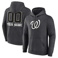 Washington Nationals Personalized Monochrome Name & Number Pullover Hoodie - MLB