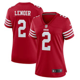 Deommodore Lenoir San Francisco 49ers Women's Game Jersey Scarlet | Nike for Sale