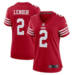 Deommodore Lenoir San Francisco 49ers Women's Game Jersey Scarlet | Nike for Sale