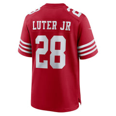 Darrell Luter Jr. San Francisco 49ers Game Jersey Scarlet | Nike for Sale