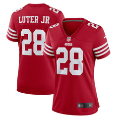 Darrell Luter Jr. San Francisco 49ers Women's Game Jersey Scarlet | Nike for Sale