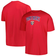 Florida Panthers Profile Big & Tall Arch Over Logo T-Shirt - Red - NHL