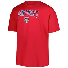 Florida Panthers Profile Big & Tall Arch Over Logo T-Shirt - Red - NHL