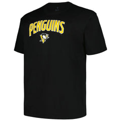 Pittsburgh Penguins Profile Big & Tall Arch Over Logo T-Shirt - Black - NHL