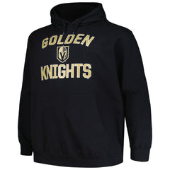 Vegas Golden Knights Profile Big & Tall Arch Over Logo Pullover Hoodie - Black - NHL