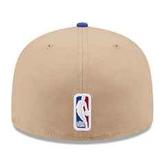 Golden State Warriors 2024 NBA Draft 59FIFTY Fitted Hat Tan/Royal - NBA