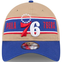 Philadelphia 76ers 2024 NBA Draft 9TWENTY Adjustable Hat Tan/Royal - NBA