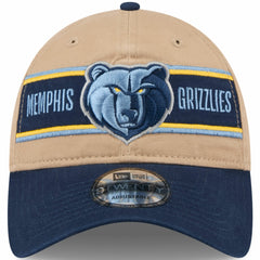 Memphis Grizzlies 2024 NBA Draft 9TWENTY Adjustable Hat Tan/Navy - NBA