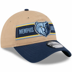 Memphis Grizzlies 2024 NBA Draft 9TWENTY Adjustable Hat Tan/Navy - NBA