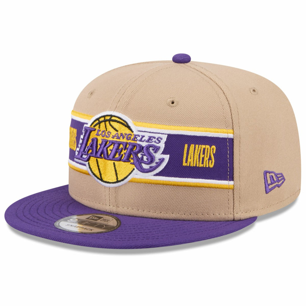 Los Angeles Lakers 2024 NBA Draft 9FIFTY Snapback Hat Tan/Purple - NBA