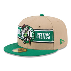 Boston Celtics 2024 NBA Draft 59FIFTY Fitted Hat Tan/Kelly Green - NBA