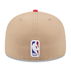 Atlanta Hawks 2024 NBA Draft 59FIFTY Fitted Hat Tan/Red - NBA