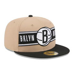 Brooklyn Nets 2024 NBA Draft 59FIFTY Fitted Hat Tan/Black - NBA
