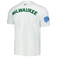 Milwaukee Bucks FISLL Unisex Heritage Crest T-Shirt White - NBA
