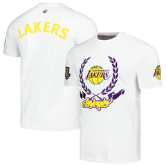 Los Angeles Lakers FISLL Unisex Heritage Crest T-Shirt White - NBA