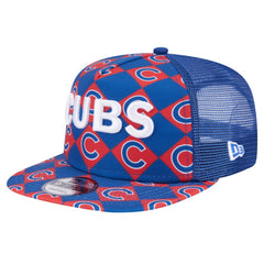 Chicago Cubs New Era Seeing Diamonds A-Frame Trucker 9FIFTY Snapback Hat - MLB