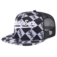 Chicago White Sox New Era Seeing Diamonds A-Frame Trucker 9FIFTY Snapback Hat - MLB