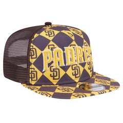 San Diego Padres New Era Seeing Diamonds A-Frame Trucker 9FIFTY Snapback Hat - MLB