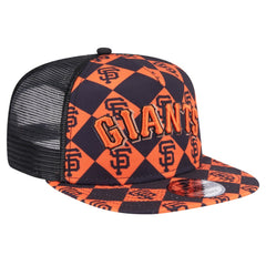 San Francisco Giants New Era Seeing Diamonds A-Frame Trucker 9FIFTY Snapback Hat - MLB