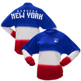 New York Rangers Fanatics Women's Ombre Long Sleeve T-Shirt - Blue/Red - NHL