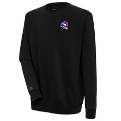 Minnesota Vikings Antigua Victory Crewneck Pullover Sweatshirt Black | NFL