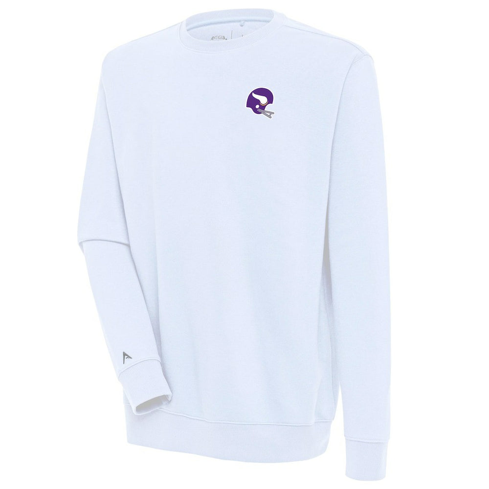 Minnesota Vikings Antigua Victory Crewneck Pullover Sweatshirt White | NFL