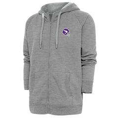 Minnesota Vikings Antigua Victory Full-Zip Hoodie Heather Gray | NFL