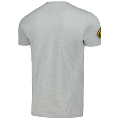 Boston Bruins Mitchell & Ness 100th Anniversary Script Sweep T-Shirt - Heather Gray - NHL
