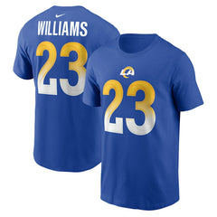 Kyren Williams Los Angeles Rams Player Name & Number T-Shirt Royal | Nike for Sale