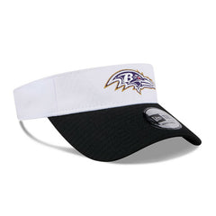 Baltimore Ravens New Era 2024 NFL Training Camp Adjustable Visor White/Black | NFL