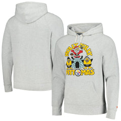 Pittsburgh Steelers Homage Unisex Holiday Raglan Tri-Blend Pullover Hoodie Gray | NFL