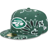 New York Jets New Era Paisley 59FIFTY Fitted Hat Green | NFL