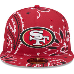 San Francisco 49ers New Era Paisley 59FIFTY Fitted Hat Scarlet | NFL