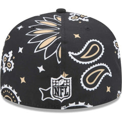 New Orleans Saints New Era Paisley 59FIFTY Fitted Hat Black | NFL