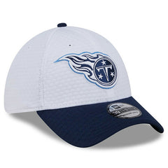 Tennessee Titans New Era 2024 NFL Training Camp 39THIRTY Flex Hat White/Navy | NFL