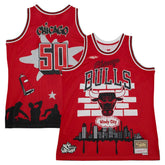 Chicago Bulls x Tats Cru Hardwood Classics Fashion Jersey Red - NBA