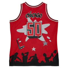 Chicago Bulls x Tats Cru Hardwood Classics Fashion Jersey Red - NBA
