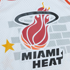 Miami Heat x Tats Cru Hardwood Classics Fashion Jersey White - NBA
