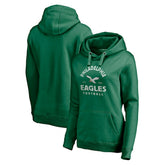 Philadelphia Eagles Women's Gridiron Classics Vintage Arch Pullover Hoodie Kelly Green | Fanatics