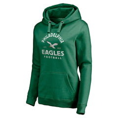 Philadelphia Eagles Women's Gridiron Classics Vintage Arch Pullover Hoodie Kelly Green | Fanatics
