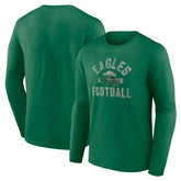 Philadelphia Eagles Gridiron Classics Retro Block Long Sleeve T-Shirt Kelly Green | Fanatics