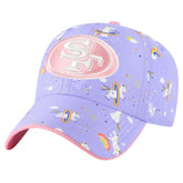 San Francisco 49ers '47 Girls Preschool Unicorn Clean Up Adjustable Hat Lavender | 47 brand