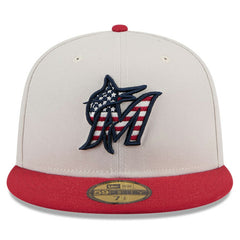 Miami Marlins New Era 2024 Fourth of July 59FIFTY Fitted Hat - MLB